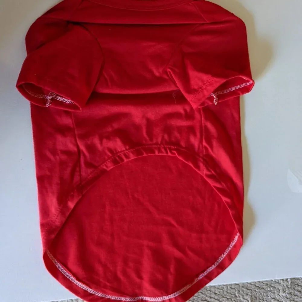 NWT Red M Dog T-Shirt Michaels Imagin8 Solid Color Pets Medium Clothes Tee NEW